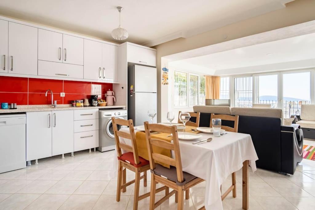 Bodrum Burcu Residence, Magnificent Sea View, Cozy, Free Otopark, Free Wifi Экстерьер фото